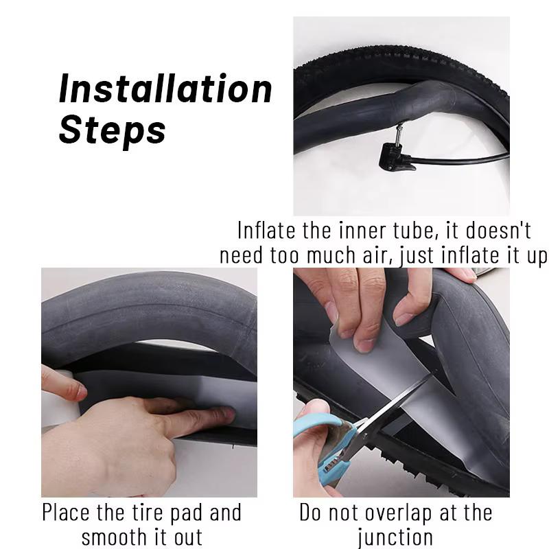 Ceinture anti-crevaison de vélo 26 "27" 29 "700C, doublure de pneu de vélo, protecteur de chambre à 