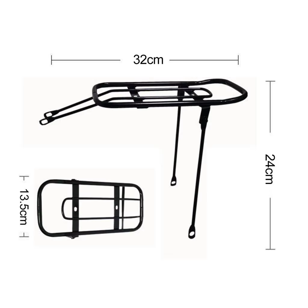 Porte-vélo pour enfants, porte-bagages arrière pour vélo, étagère arrière en métal robuste pour vélo