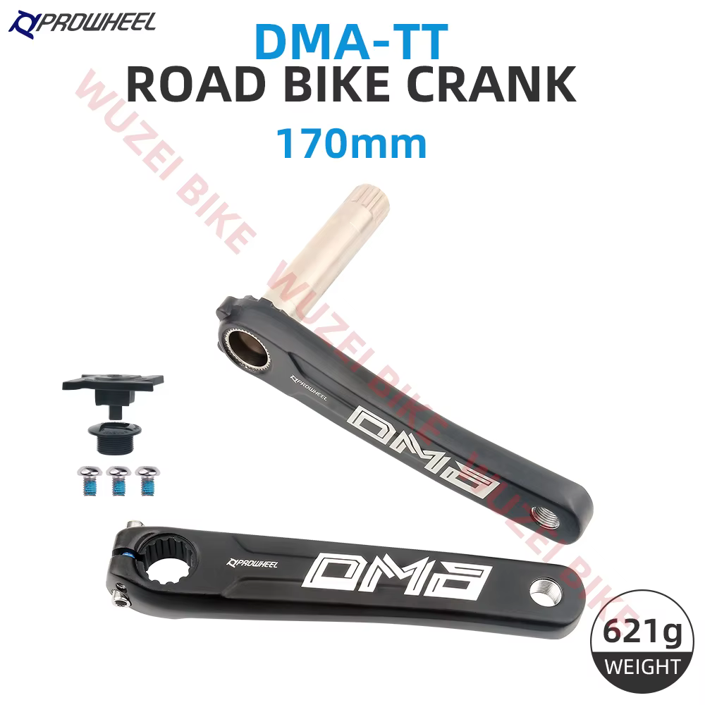 Manivelle de vélo de route PROWHEEL DMA GXPP en alliage d'aluminium 170 mm 172,5 mm 175 mm pour vélo