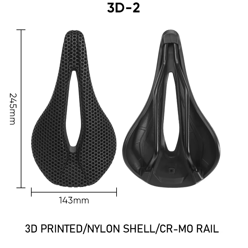 BUCKLOS selle de vélo 143MM 155mm selle imprimée 3d respirant coussin de siège de vélo de course 3D 