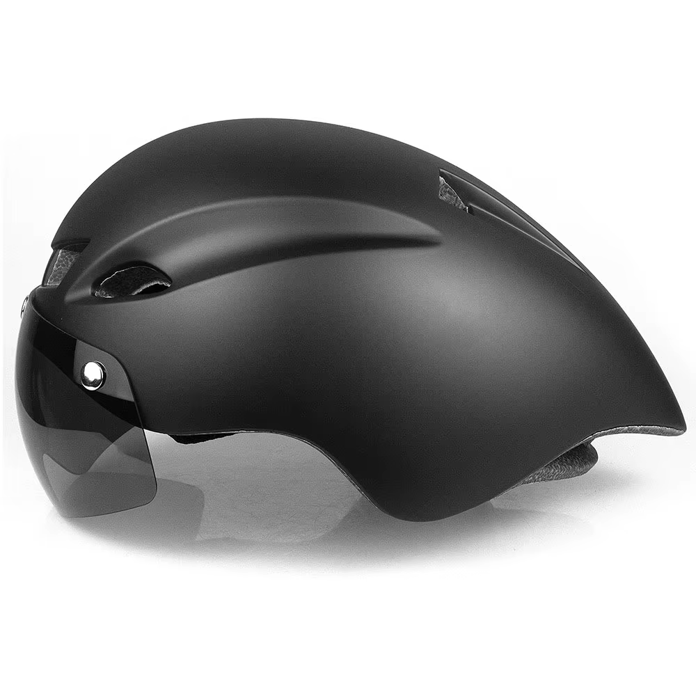 Lronman TriDuvet Casque de vélo pour homme, Lunettes de lentille, Équipement, Capacité, 225G, Route,