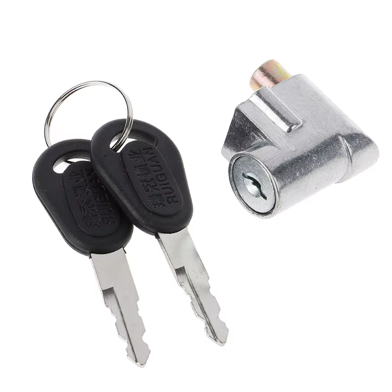 Serrure d'allumage + 2 clés pour moto, vélo électrique, Scooter électrique