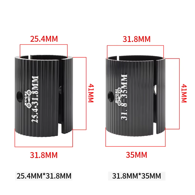 MUQZI 1 paire cale de guidon de vélo 25.4mm à 31.8mm 31.8mm à 35mm adaptateur de réglage d'ouverture