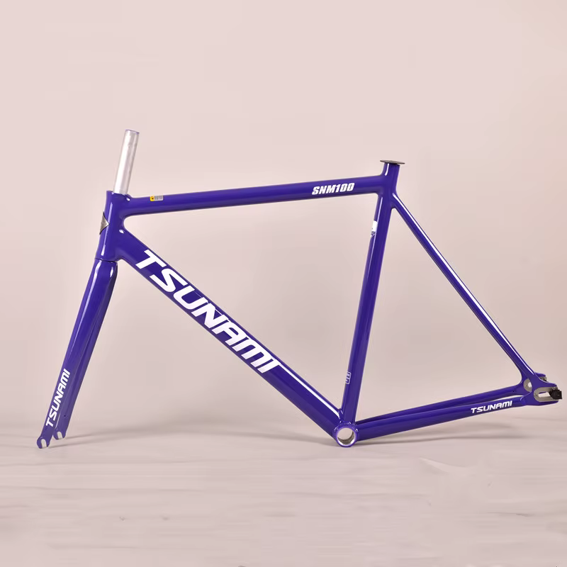 TSUNAMI SNM100 cadre 700C cadre à engrenages fixes en aluminium et piste de fourche Fixie vélo 49CM 