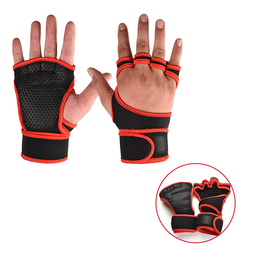1 paire de gants d'entraînement d'haltérophilie pour hommes et femmes, Fitness, sport, musculation, 
