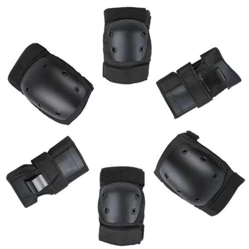 Casque professionnel à 6 patins de protection pour adultes, patins à roulettes, scooter, poignet, co