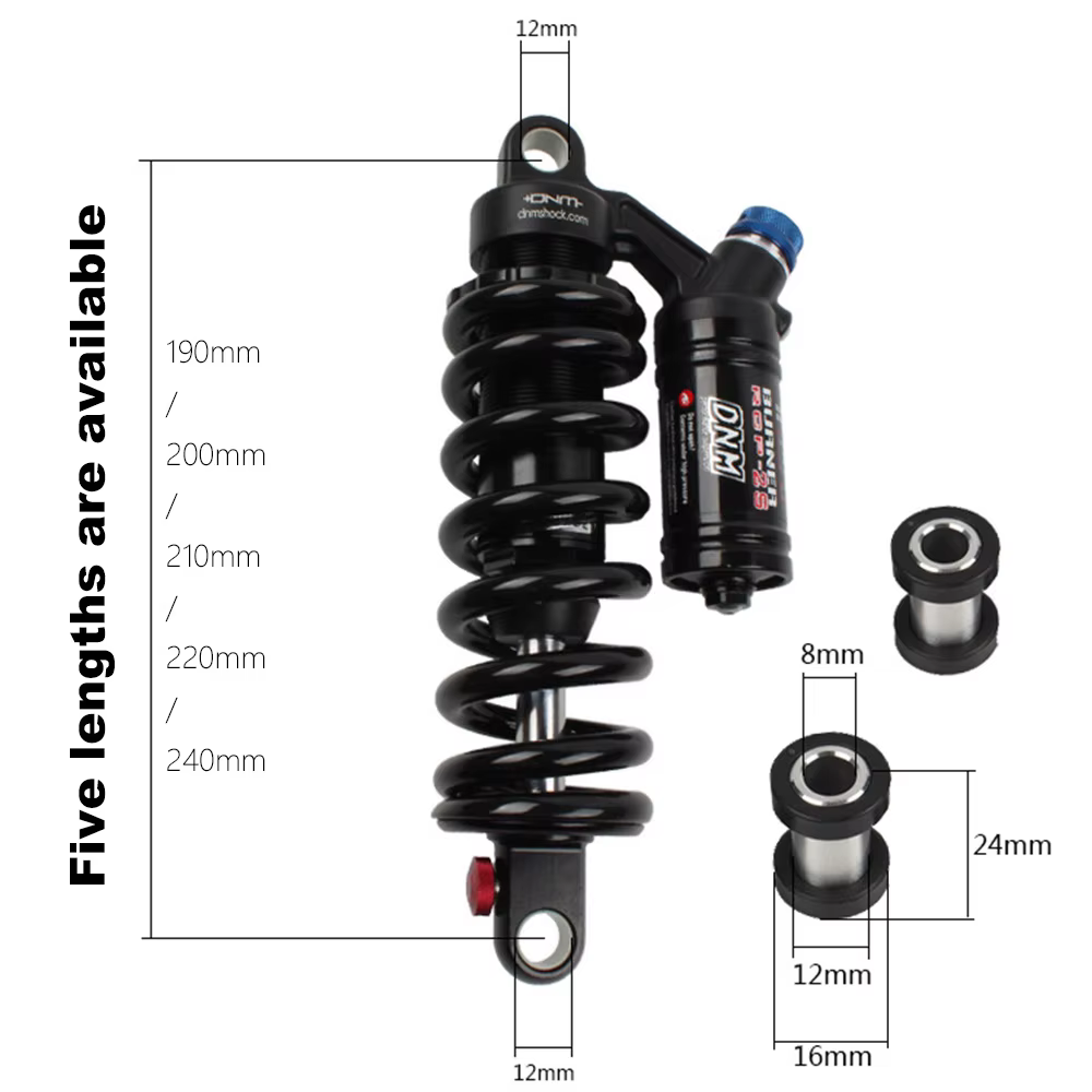 DNM – amortisseur arrière pour vélo de montagne, RCP-2S/190/200/220mm, 240 Lbs, 550
