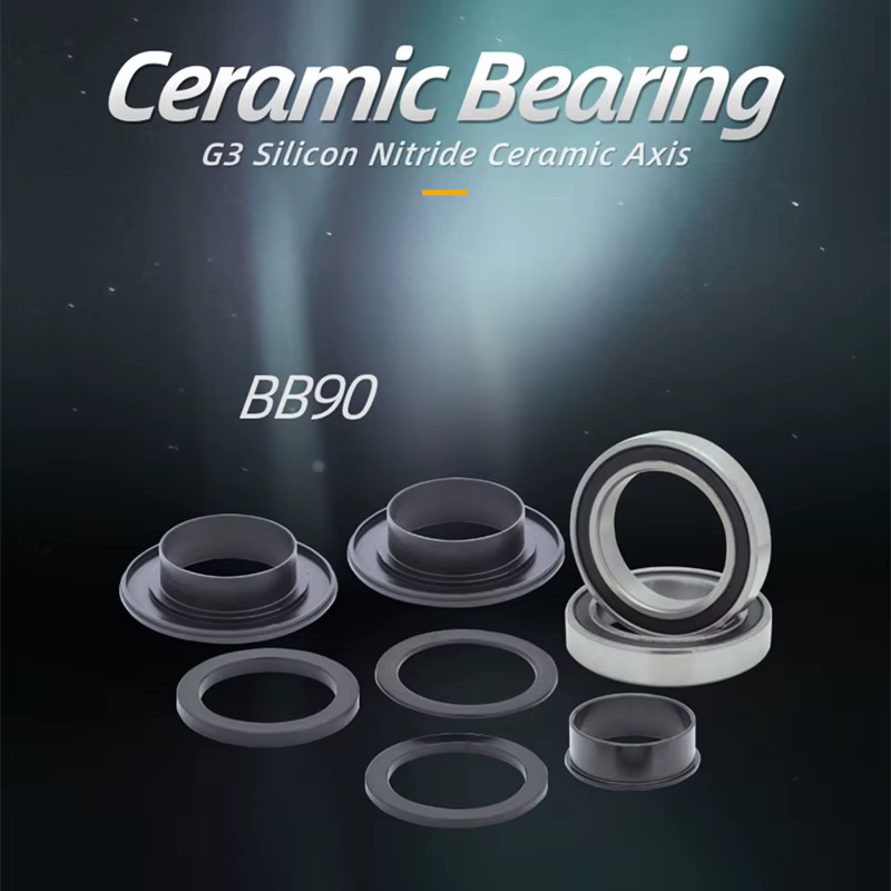 Kactus Tech BB90 Boîtiers de pédalier en céramique à pression pour VTT et vélos de route, pièces de 