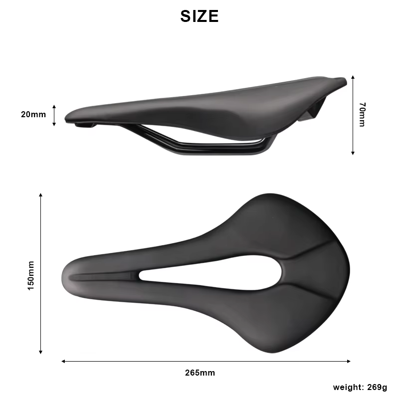 Selle de vélo en cuir PU, Design creux respirant, siège doux et confortable, vtt, vélo de route, cou