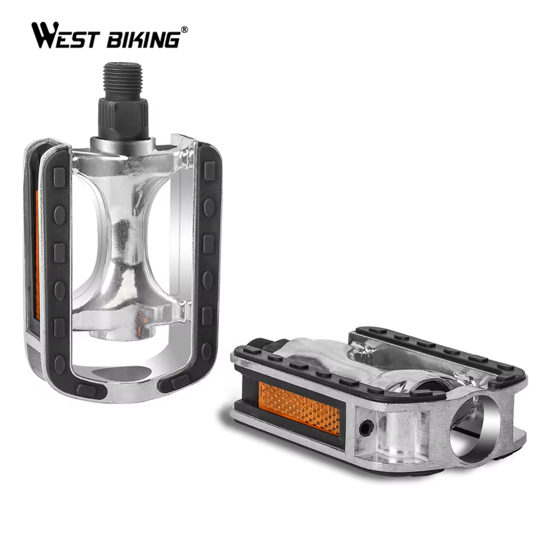 WEST BIKING – pédales de vélo ultralégères antidérapantes en alliage d'aluminium, diamètre de fileta