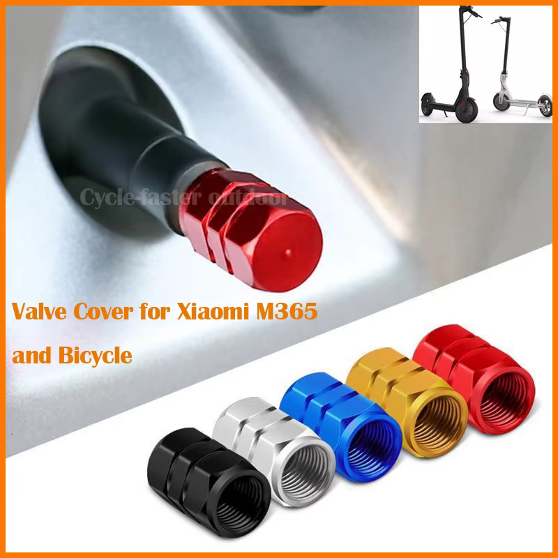 Capuchon de Valve de vélo en aluminium, 2 pièces, anti-poussière, pour Xiaomi M365 Scooter électriqu