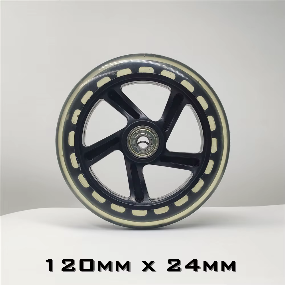 Roue de Scooter avec un bon PU élastique et silencieux, 200mm 175mm 145mm, 40mm 30mm d'épaisseur, pi