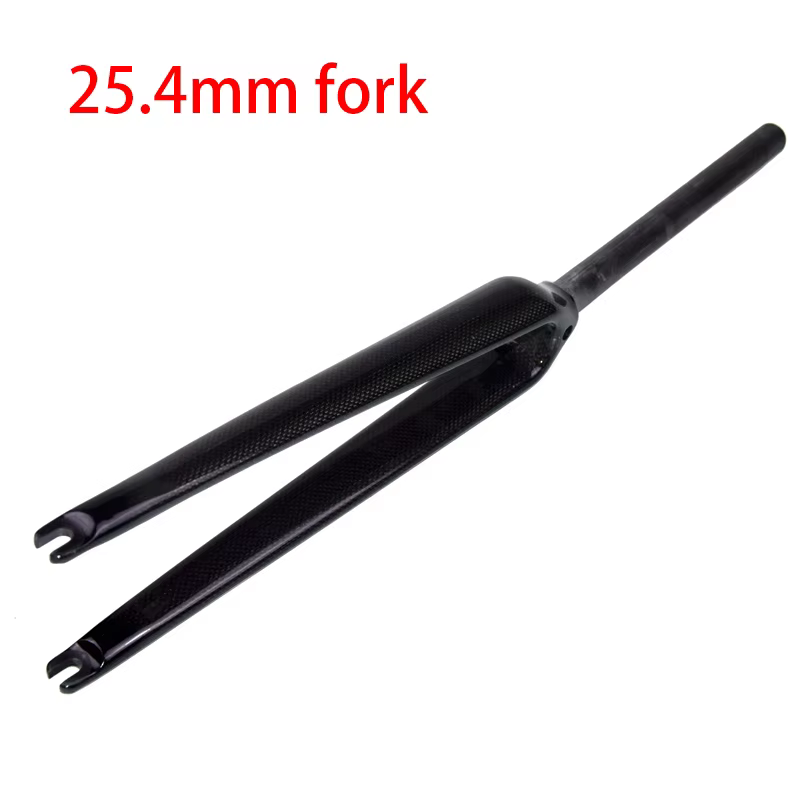 Date 700C 25.4mm course vélo de route brillant mat 3K UD fourche entièrement en fibre de carbone pis
