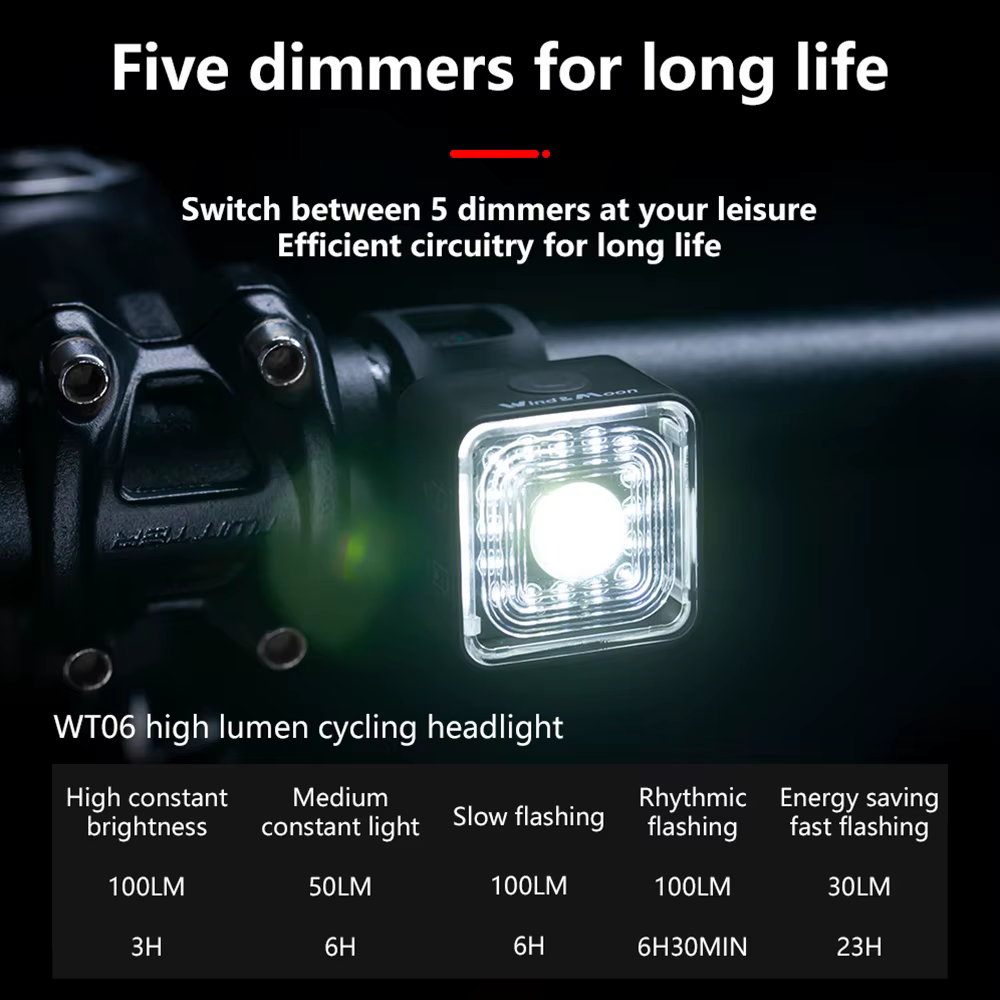 ThinkRider 120 Lumen vélo intelligent frein détection lumière IPX6 LED étanche charge vélo feu arriè