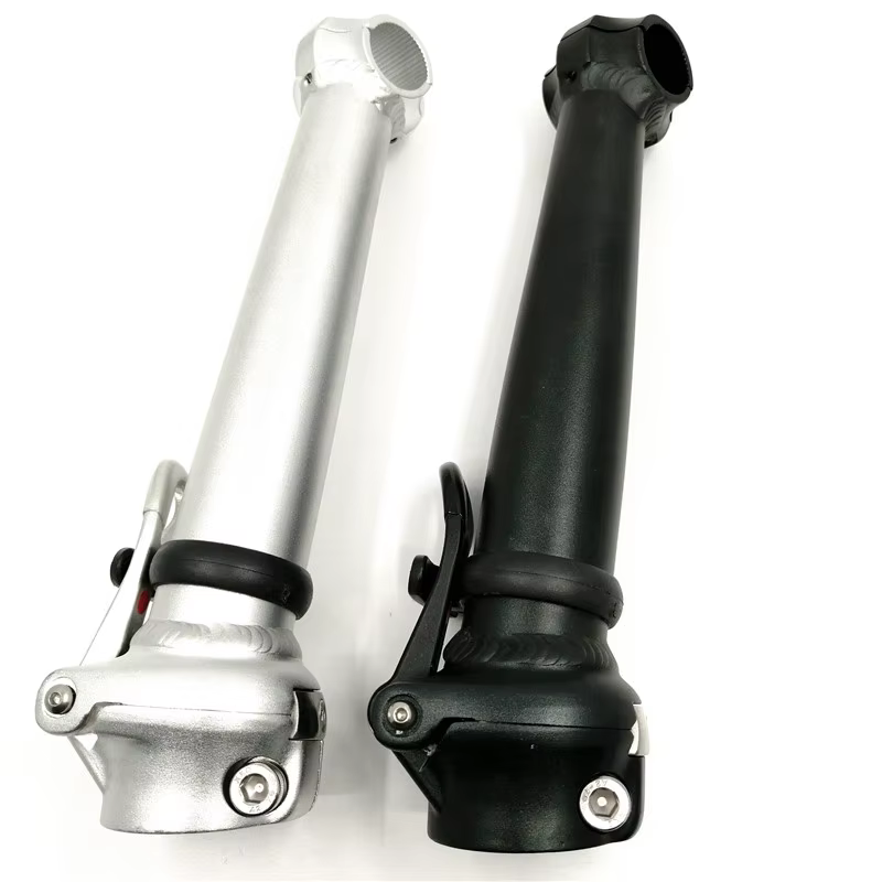 412 tige de vélo pliante 25.4mm-guidon 28.6mm-fourche 21.5cm Double écrou fixation intérieur tige pl