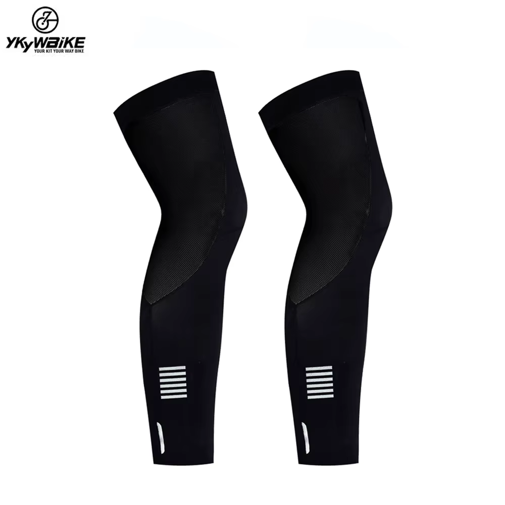 YKYWBIKE chauffe jambes unisexe manches de Compression pour mollet Sports de plein air course à pi