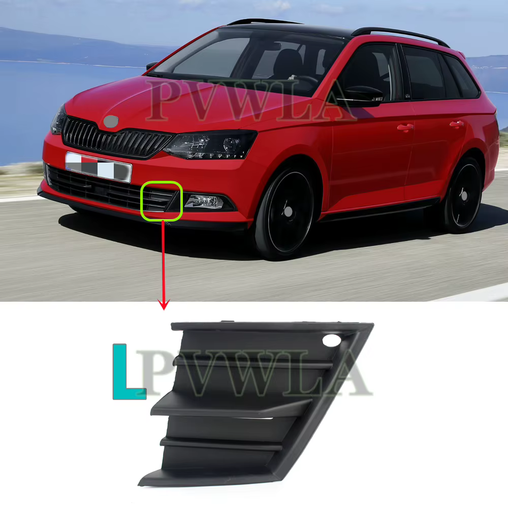 Garniture de couverture de pare-chocs avant pour Skoda Fabia, accessoires de voiture, 2015, 2016, 20