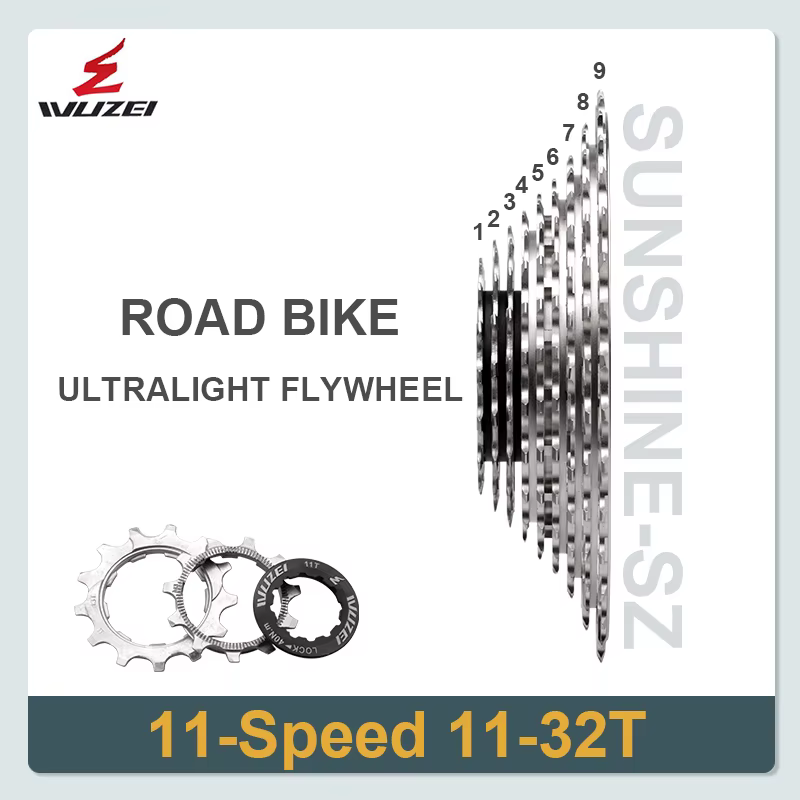 WEI-Roue libre ultralégère pour vélo de route, Cassette de vélo, Volant d'inertie 12 vitesses, Pigno