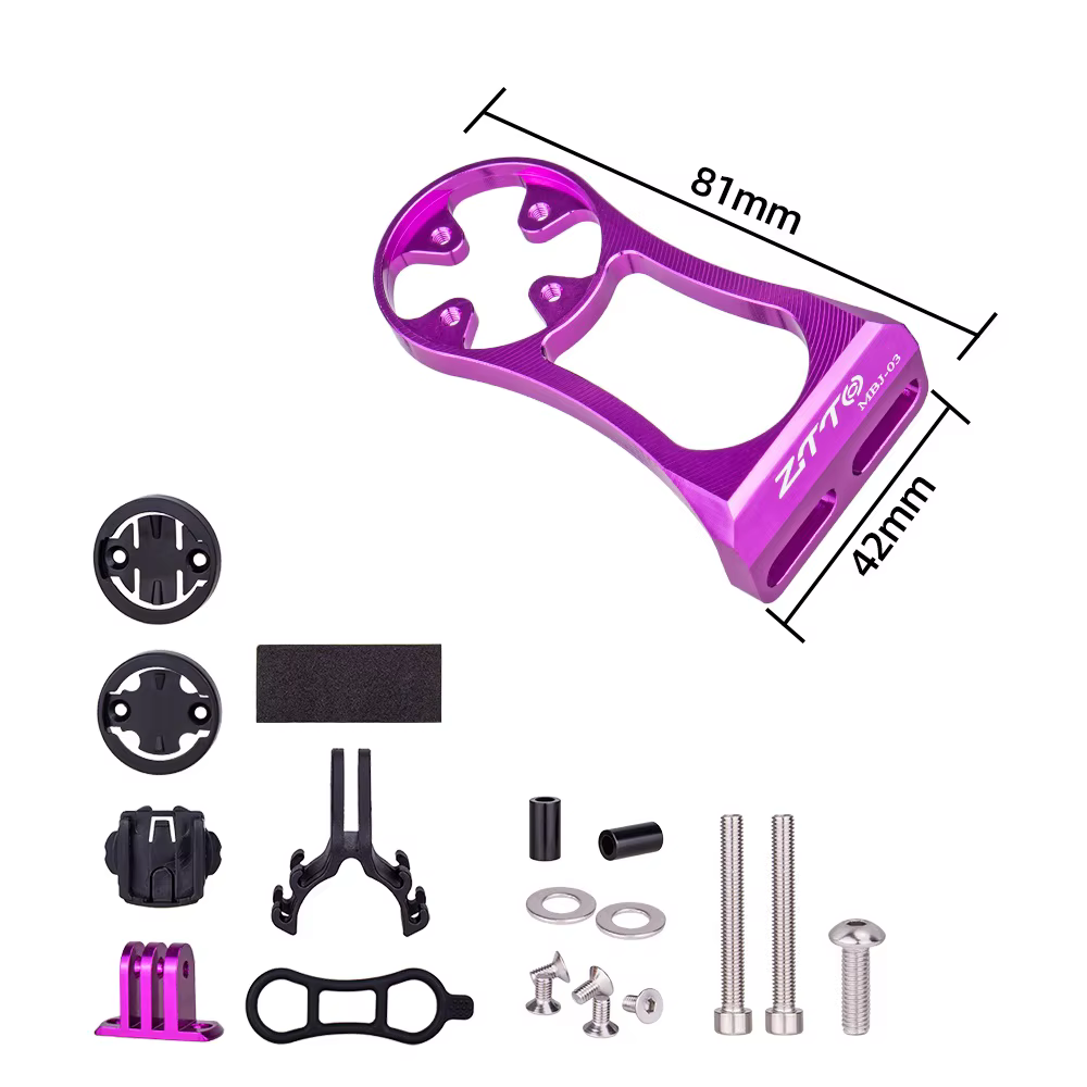 ZTTO support d'ordinateur de vélo pour Garmin Cateye Bryton GPS GoPro support de lumière de caméra d