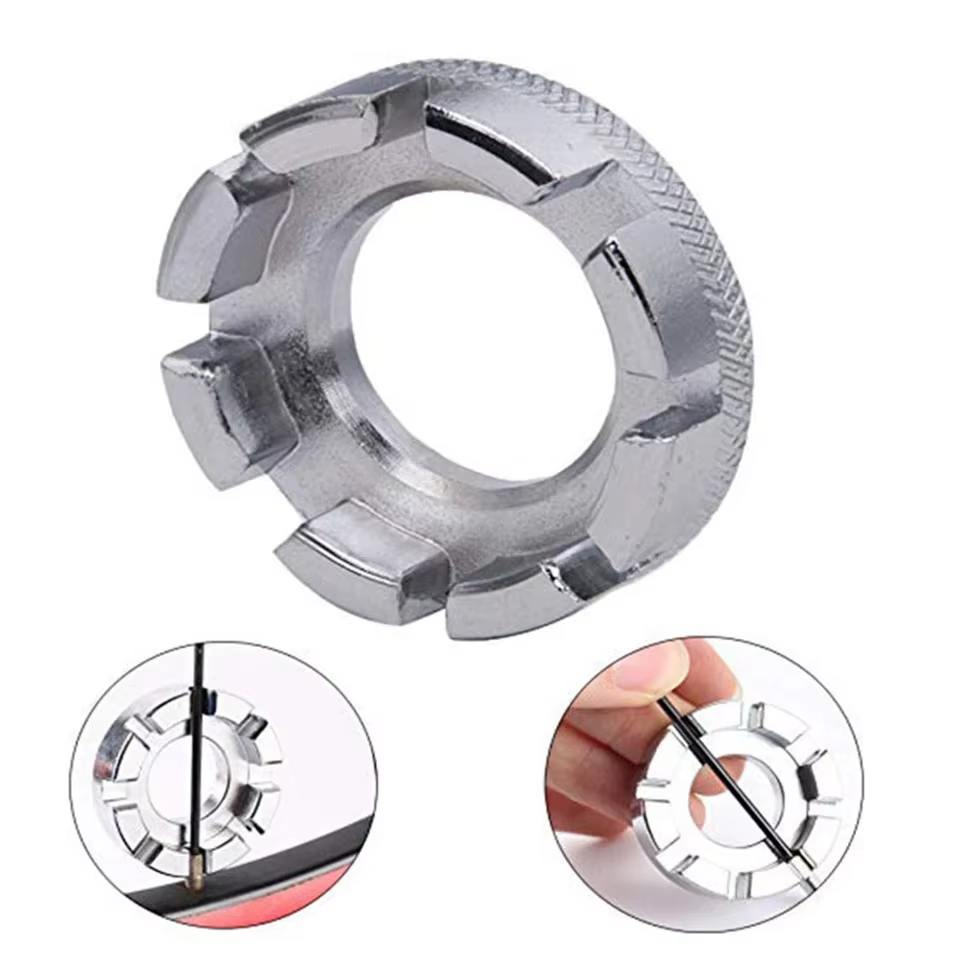 Outil de réparation de vélo Spblown, clé de vélo, roue de vélo, jante 8 voies, durable, portable, ou