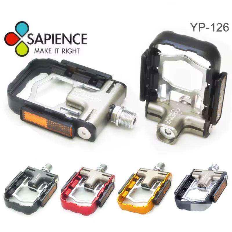 SAPIENCE-Pédale magnétique pliable pour vélo de route, VTT, Bromsilice
