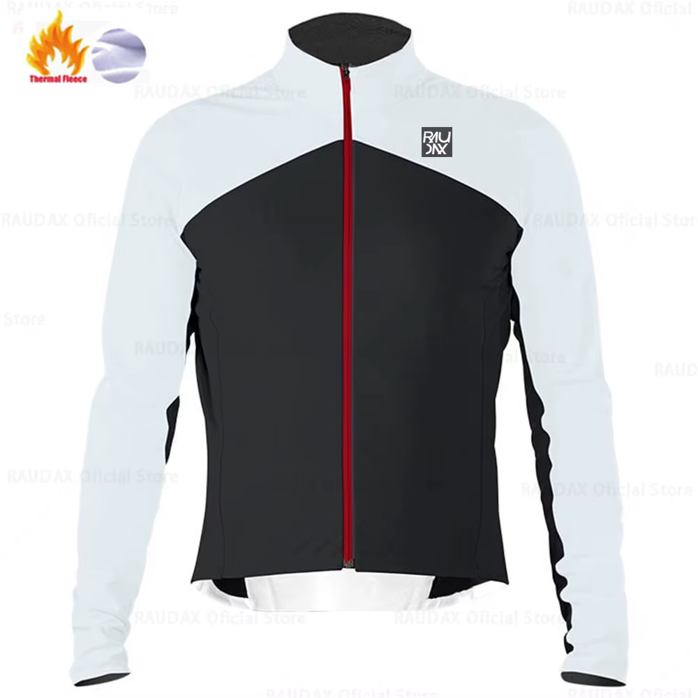 Maillot de cyclisme d'hiver 2025 Raudax équipe de sport polaire thermique vêtements de cyclisme vtt 