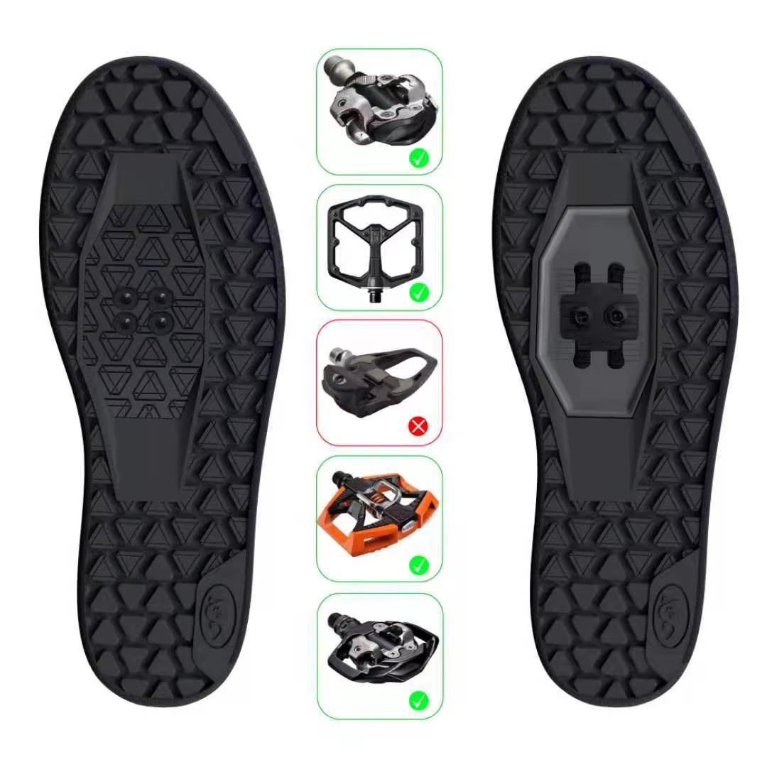 Chaussures de cyclisme pour hommes, vtt, descente, Enduro, chaussures de vélo de montagne, compatibl