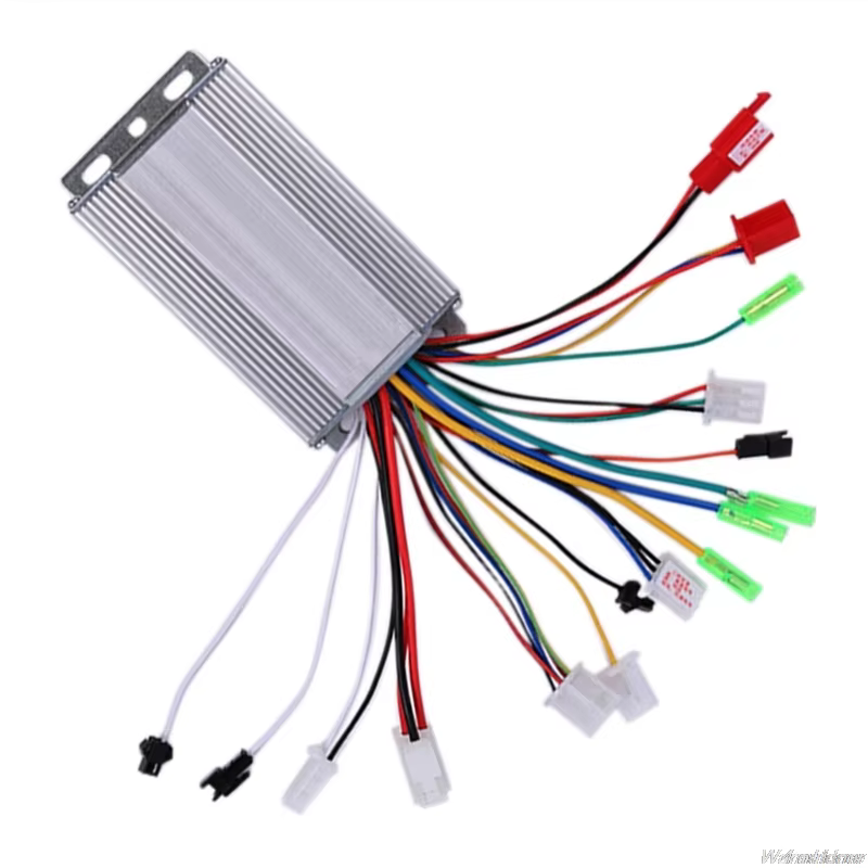 Contrôleur de moteur de vélo électrique sans balais, 36V/48V DC, 350W, avec coque en aluminium, outi