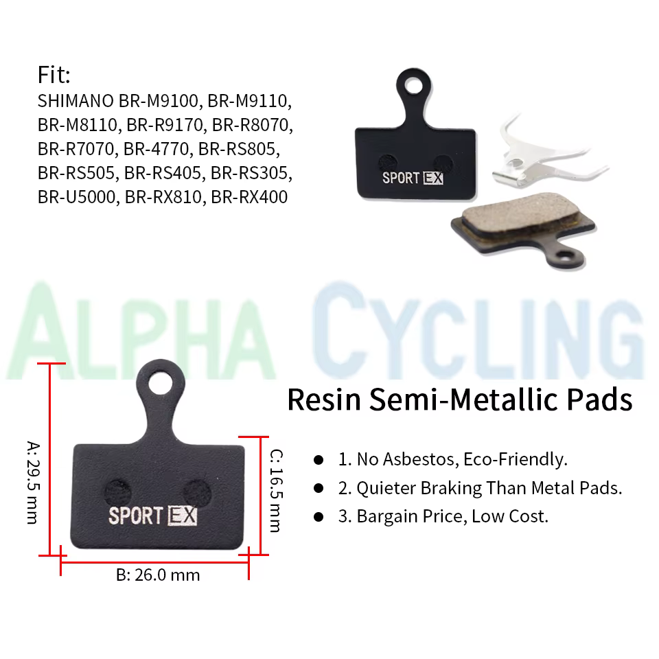 Plaquettes de frein à disque de vélo pour SHIMANO XTR M9100, DEORE XT M8110, DURA-ACE R9150, ULTEGRA