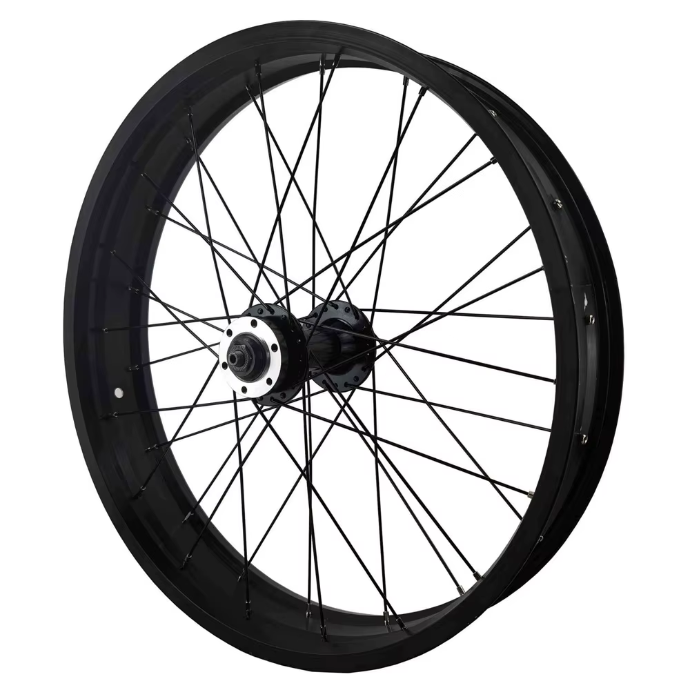 Gros vélo roue avant Ebike 20 et 26 pouces, frein à disque, intérieur 36H, extérieur 74mm, largeur 8