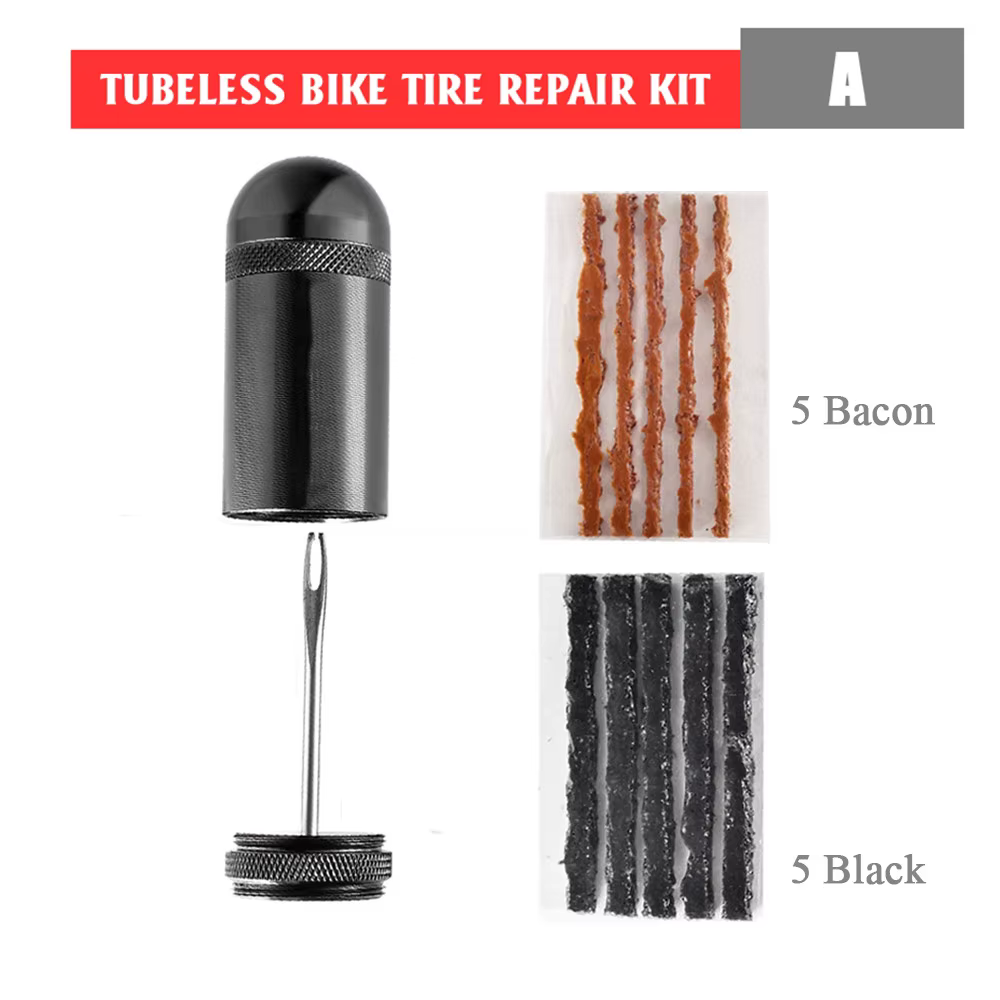 Kit de réparation de pneus sans chambre à air de vélo Portable, perceuse de pneu, réparation de coll