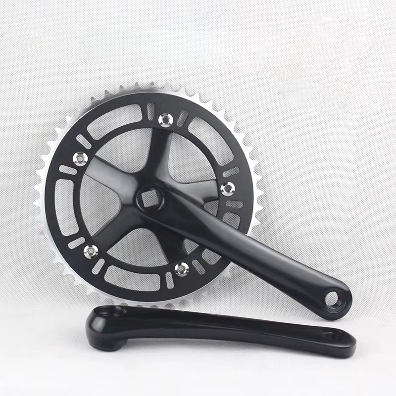 Fixie – pédalier de vélo à trou carré BB 46T 130BCD, mono vitesse, pédalier en aluminium de 170mm à 