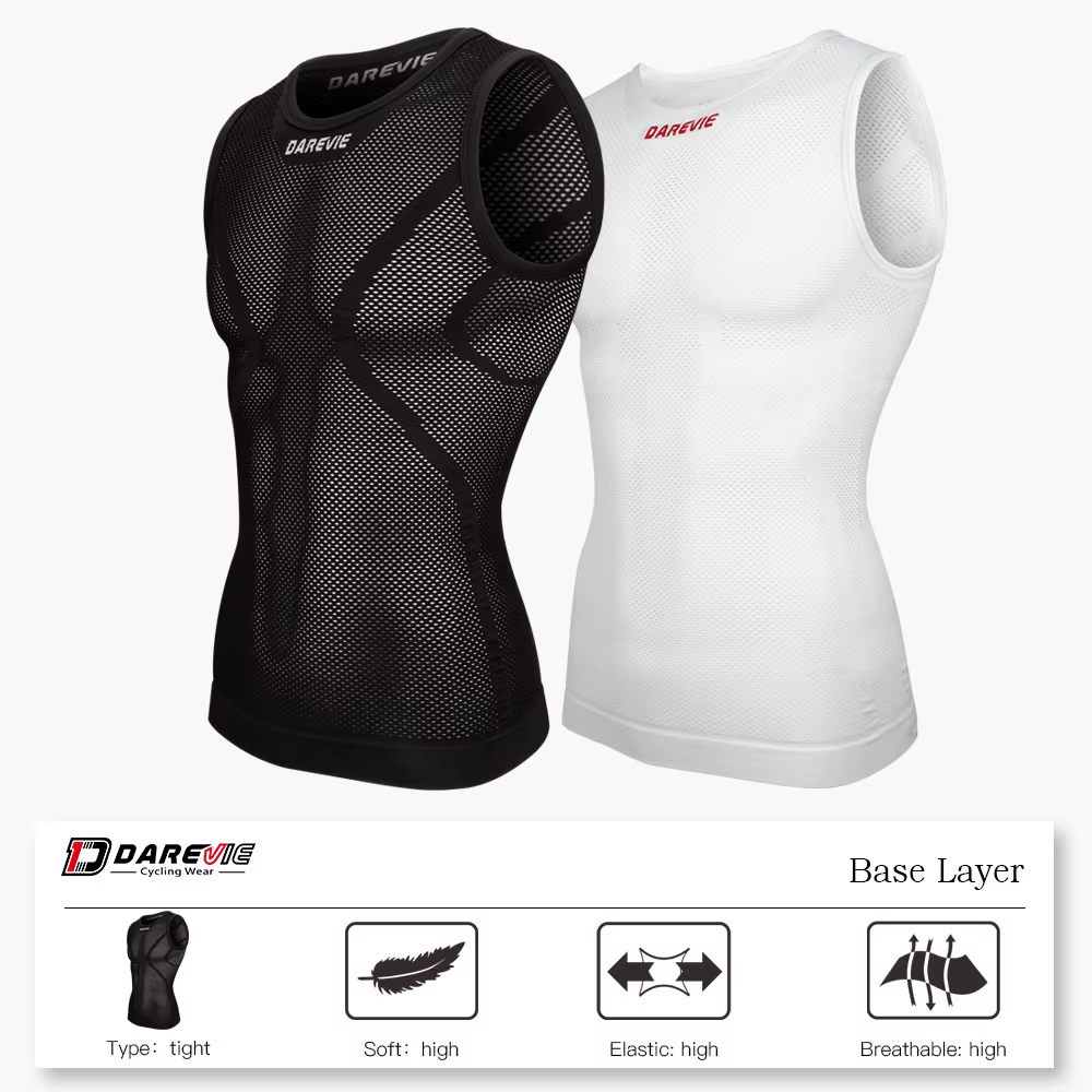 DAREVIE maillot de cyclisme sans couture Compression serré maillot de cyclisme pour hommes respirant