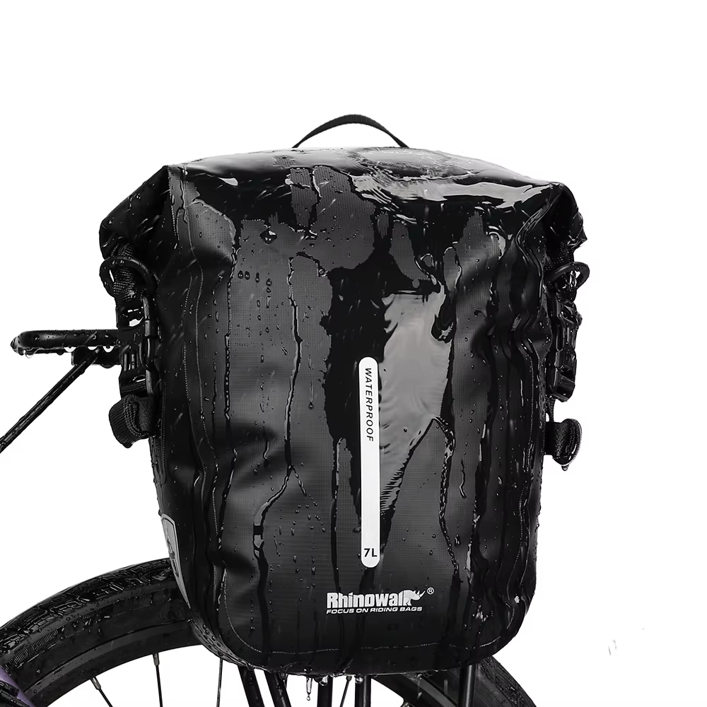 Rhinowalk sac de vélo 7L étendre 10L sac de sacoche de vélo étanche support arrière sac de coffre vt