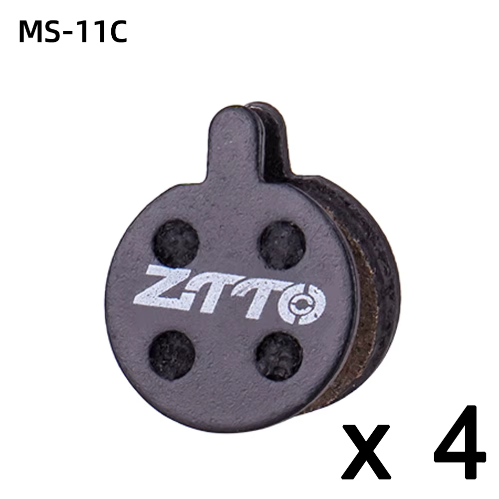 ZTTO 4 paires de plaquettes de frein de vélo semi-métal vtt en céramique silencieuse pour frein à di
