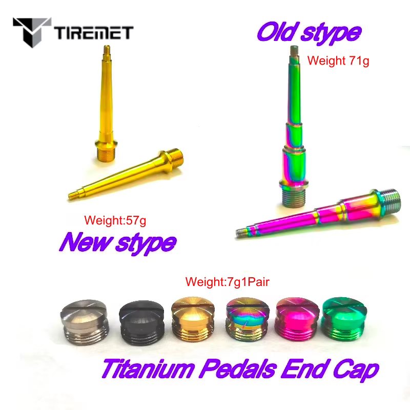 2 pièces/paire titane/Ti pédale broche/essieux pour vélo pédale broche pour manivelle frères batteur