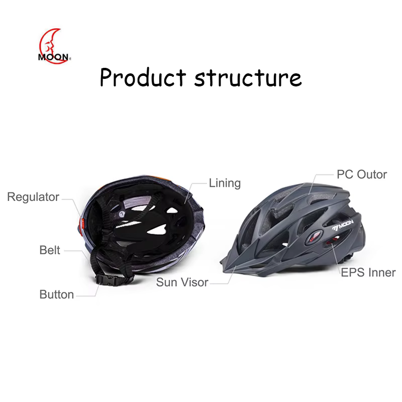 MOON casque de vélo adulte léger pour adulte jeunesse montagne route motard vélo protection casque d