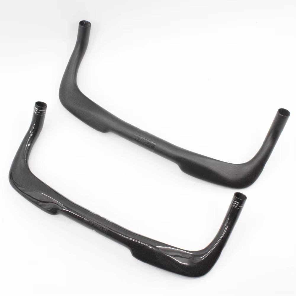 Nouveau guidon de vélo de route en carbone 3K, style TT, pour triathlon, temps d'essai, engrenage fi