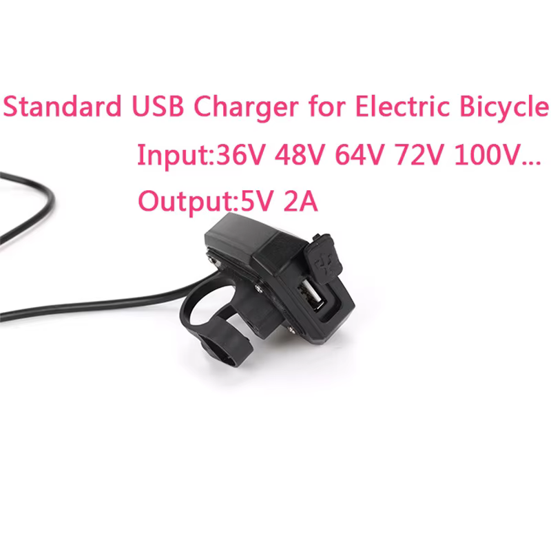 Chargeur USB de vélo électrique, sortie 5V 2a, pour téléphone portable, entrée 36V, 48V, 60V, 72V, 1