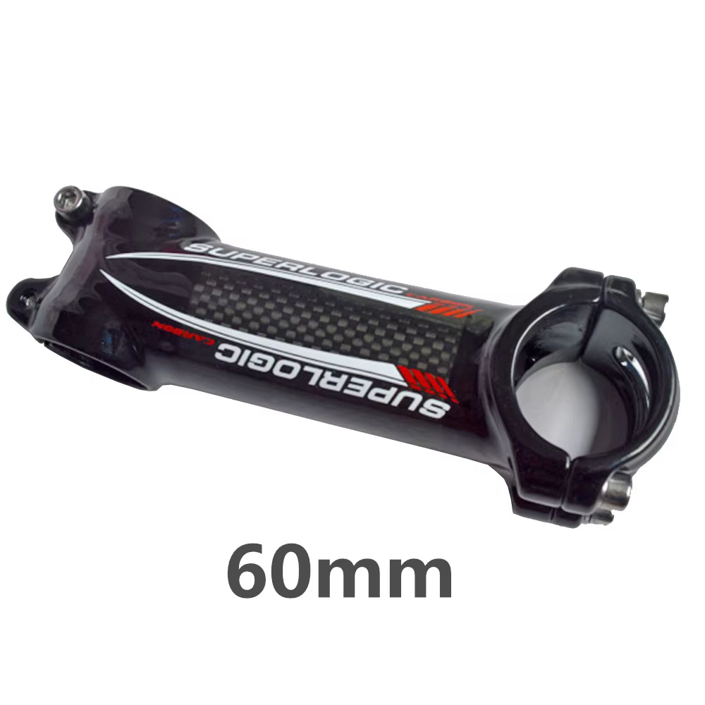 Potence en carbone Smile Logic GT pour vélo de route et VTT, potence 3K, angle 6, 31.8x70/80/90/100/