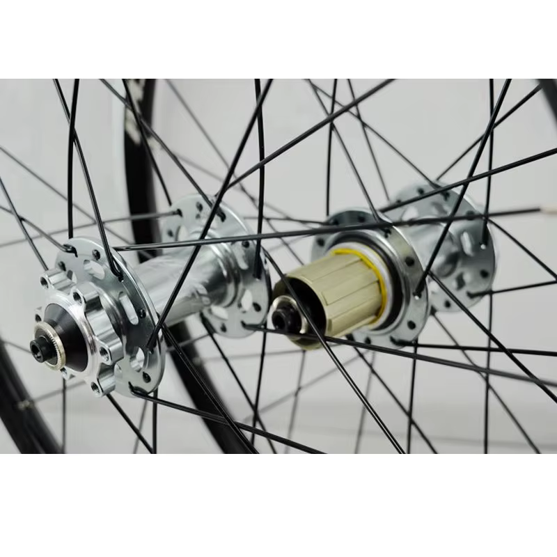 Paire de roues de vélo pliant, frein à disque, frein à jante en V, 24H, valve AV, moyeux à roulement
