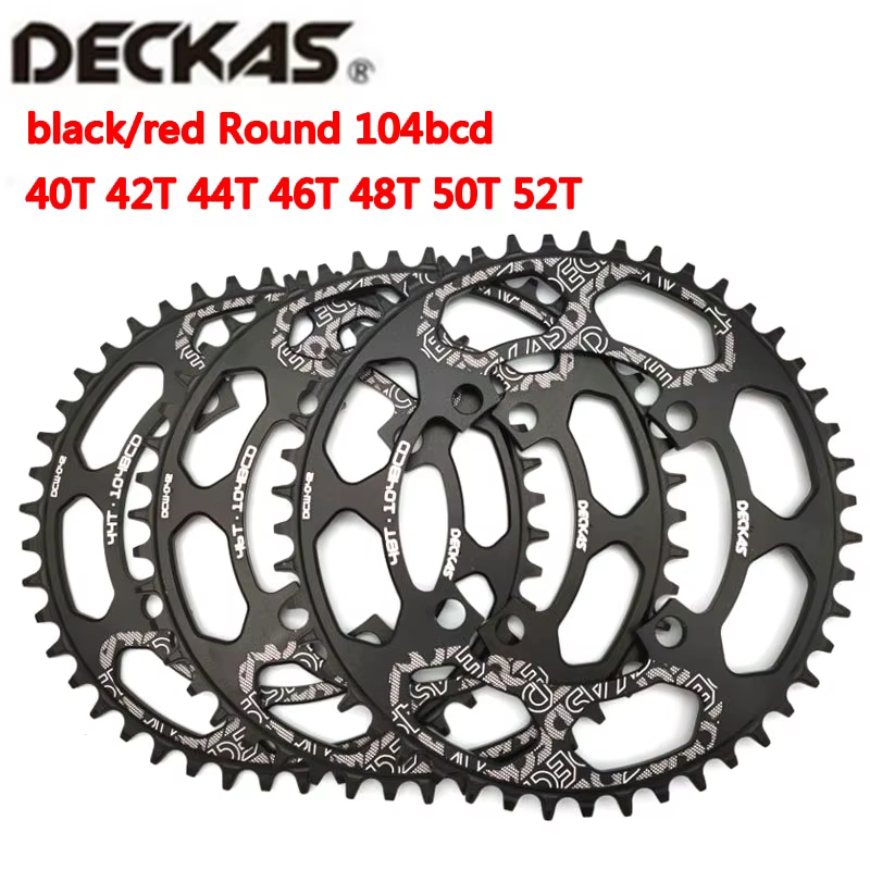 DECKAS rond 104BCD 40/42/44/46/48/50/52 T Getande vélo de montagne Wiel vtt vélo pour pédalier 8-12 