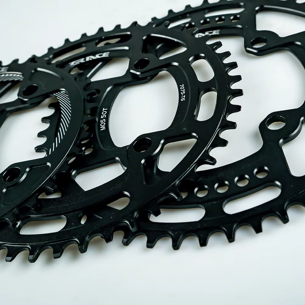 ZRACE-Plateaux de 40T/42T/44T/46T/48T/50T/52T BCD104, Dent Étroite AL7075 CNC, VTT/Route/Vélo de Gra