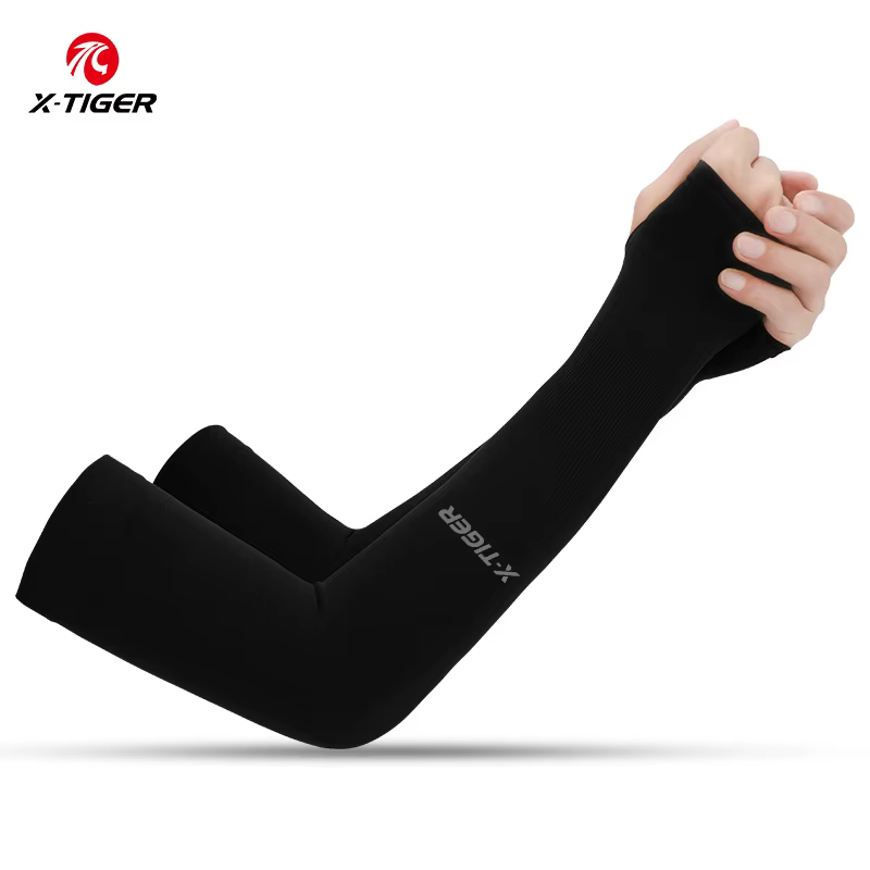 X-TIGER Manchons de bras de cyclisme Tissu de glace Anti-UV Protection solaire Manchon de cyclisme d