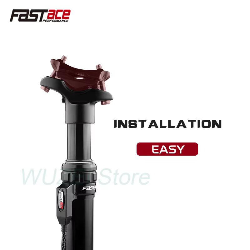 FASTACE tige de selle télescopique 27.2/28.6/30.0/30.4/30.9/31.6/33.9mm compte-gouttes de vélo 440mm