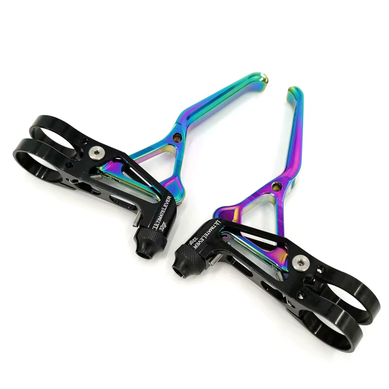 Litepro ultime levier de frein de vélo placage de titane coloré vtt vélo pliant vélo de route V frei