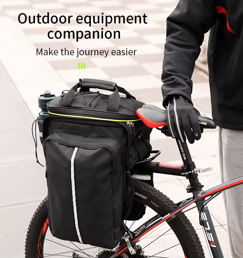 WEST BIKING – sac de coffre de vélo étanche 3 en 1, sac de vélo de route vtt, porte-bagages de voyag
