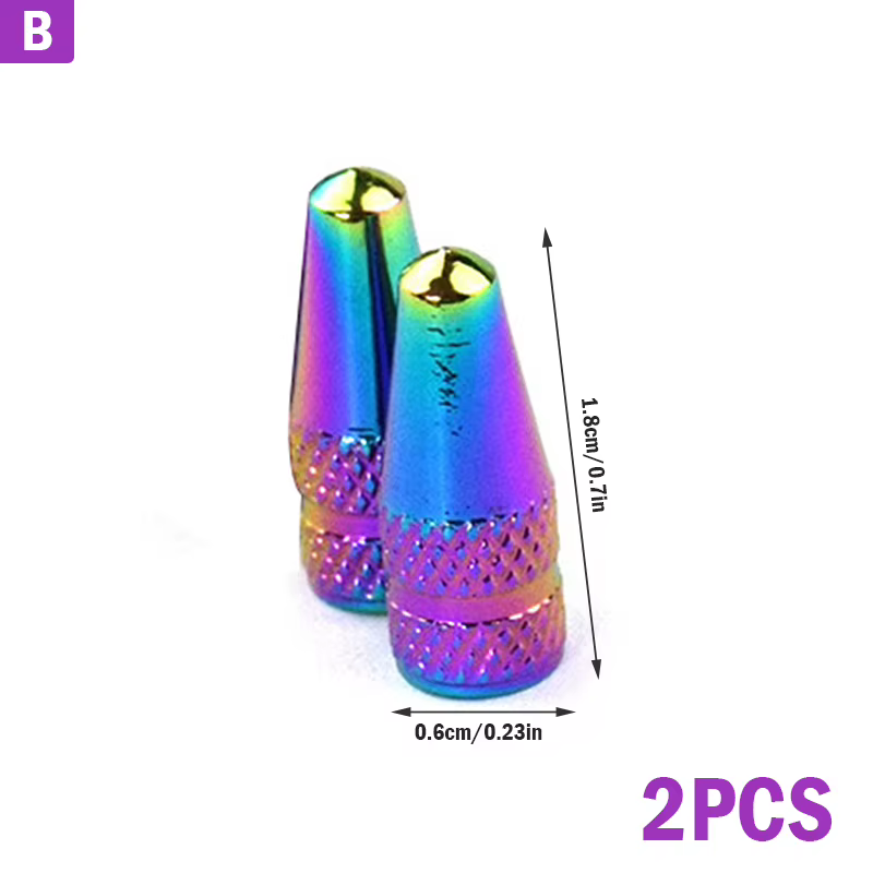 Capuchons de assujetde vélo arc-en-ciel, couvercle anti-poussière, jante de roue VTT, tige de roue, 