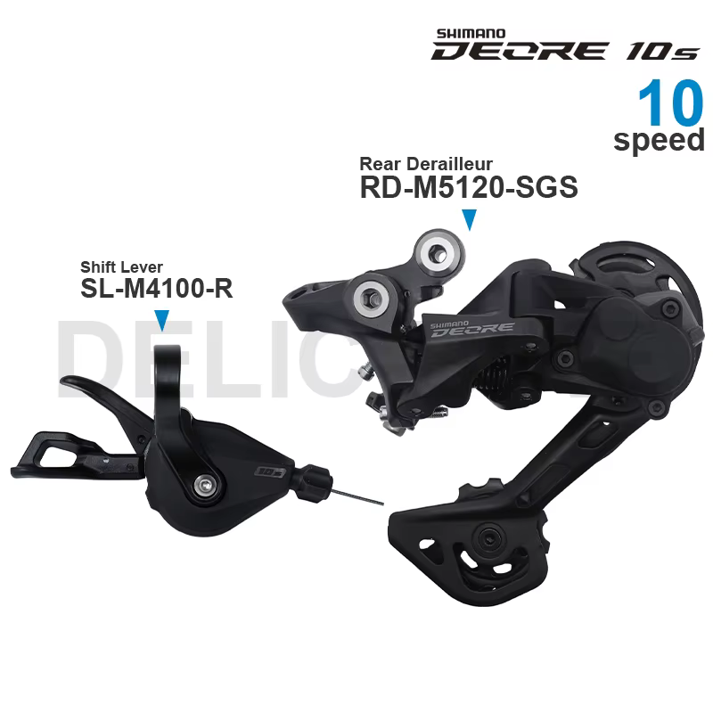 Groupe Shimano Deore M4120 2x10v/11v, levier de vitesses SL-M4100 et dérailleur arrière RD-M5120/RD-