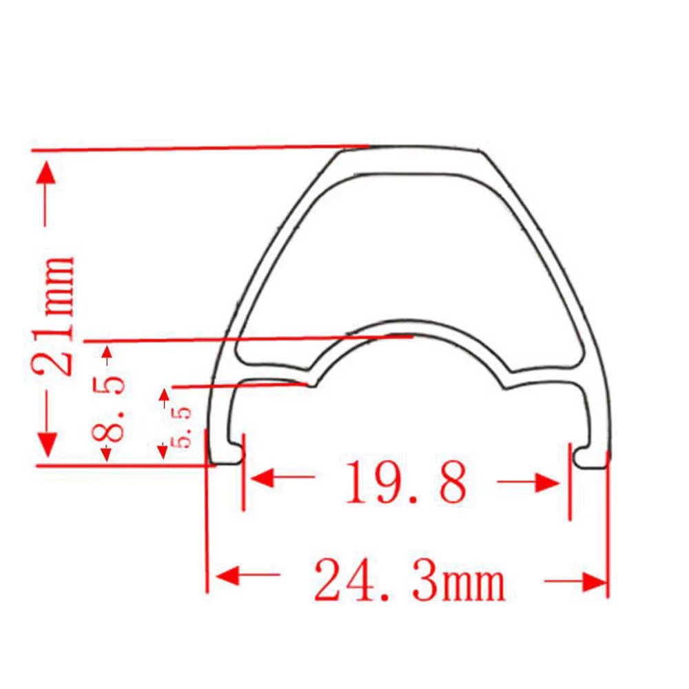 Pasak-Jante de vélo de route, frein à disque, cercle à double pont, 24H, 28 H, pneus 700C * 20C-45C,